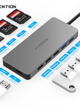 Lention USB HUB to Multi USB 3.0 HDMI Adapter Dock for MacBo
