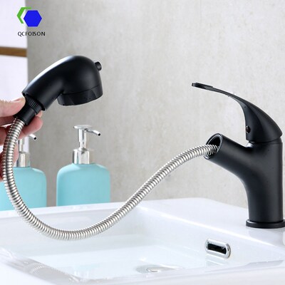 QCFOISON bathroom basin faucets toilet wash hair artifact cr
