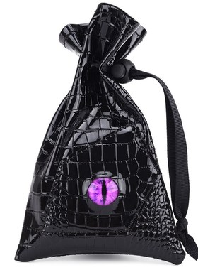 Dragon Eye Dice Bag Drawstring P Leather DND Dice Storage Ba