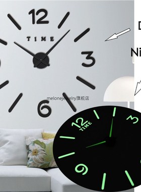 Lunous Wall Clocks Large Lunova Clock watch Horloge 3D DIY A