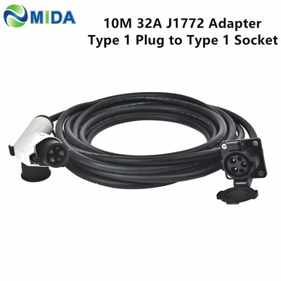 DUOSIDA EV Adapter 5M 10M 32Amp EVSE J1772 Plug EV Charger