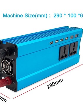10000Watt 4SB Car Power Inverter DC 12V to AC 220V Portable