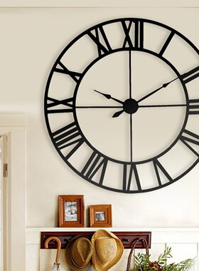 New 80 cm Modern 3D  Large Retro Black Iron Art Hollow Wall