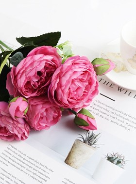 1 bundle Silk Peony bouquet home decoration accessories wedd