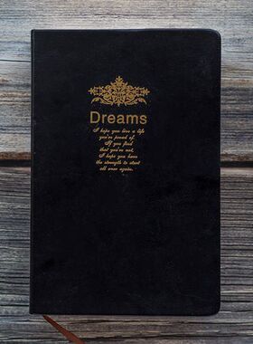 Super thick Retro Golden rim Blank Notebook Dream Hot stampi