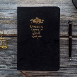 Super thick Retro Golden rim Blank Notebook Dream Hot stampi