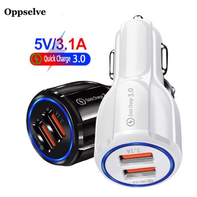 Oppselve Quick Charge QC 3.0 USB Charger 2 Port Dual Car Ch