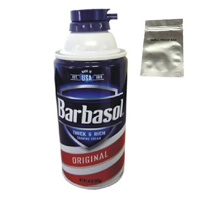 BARBASOL Can Diversion Safe Hidden Home Security Secret Comp