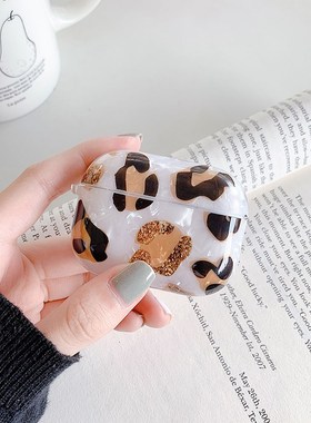 Fashion Leopard print earphone case For AirPods pro chargin