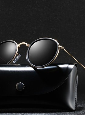 2020 Round Polarized Sunglasses Men Polaroid Sun Glasses Wo