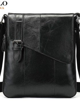 VICUNA POLO Natural Genuine Leathe Business Man Bag Vintage