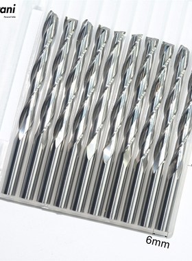 6mm*52mm-10pcs CNC solid carbide tungsten engraving end mill