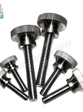 2Pcs  M8*10/12/14/16/20-50mm Stainless Steel Knurling Head K