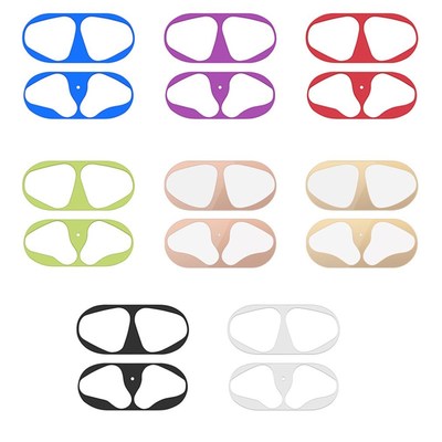 For Apple Airpods Wireless Headset Metal Plating Dust Prote
