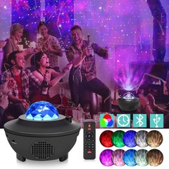 Colorful LED Projector Light Starry Sky Bluetooth USB Remot