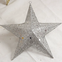 【Стропа】 60 см железного Пентагона (серебро) (серебро)