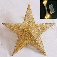 【Аккумуляторный индикатор】 60 см. Железный пять -звездный (золотой)