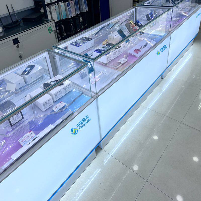 定制新款手机柜台华为vivo荣耀opoo多功能玻璃电信移动业务受理台