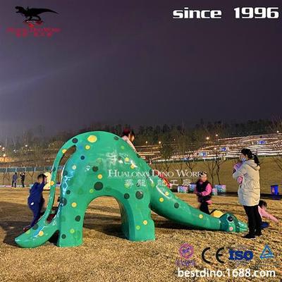 卡通乐园玩具恐龙滑滑梯动物滑滑梯玻璃钢儿童玩耍梭梭板儿.