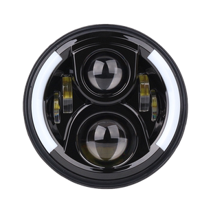 奔达金吉拉300/450灰石300大灯总成黑旗500摩托车改装LED复古配件