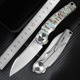 m390粉末钢折叠刀高硬度锋利钛合金小刀随身户外折刀防身水果刀具