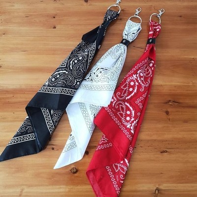 裤子挂饰腰果花方巾裤链挂嘻哈hiphop潮裤巾男女包包复古风飘带