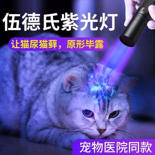 伍德氏灯照猫藓尿癣真菌检测手电筒紫外线荧光剂紫光验钞灯专用