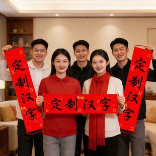 2026马年公司年会拜年视频手拉旗新年手持横幅拍照定制团建道具