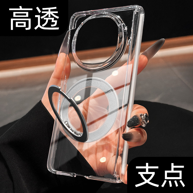 【透明不发黄】磁吸旋转手机壳图片