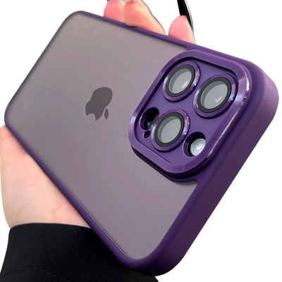 防摔透明不发黄自带镜头膜保护壳