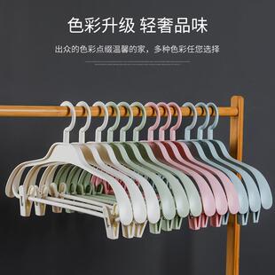 大衣撑 宽肩衣架家用挂衣防滑无痕防肩角衣服挂架轻奢加粗加厚西装