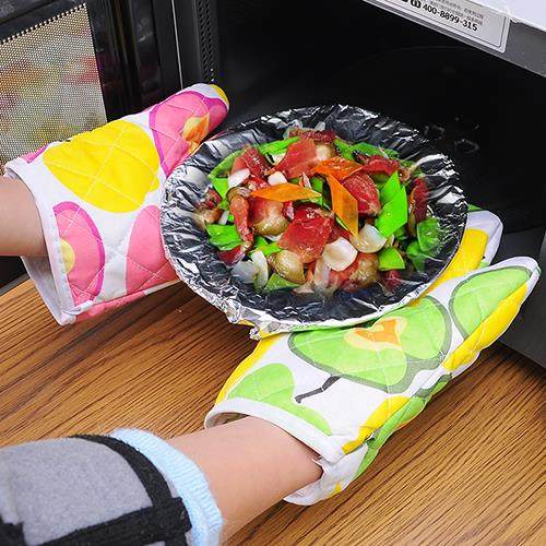 隔热手套厨房烘焙微波炉烤箱防烫手套加厚防热耐高温烘焙专用手套