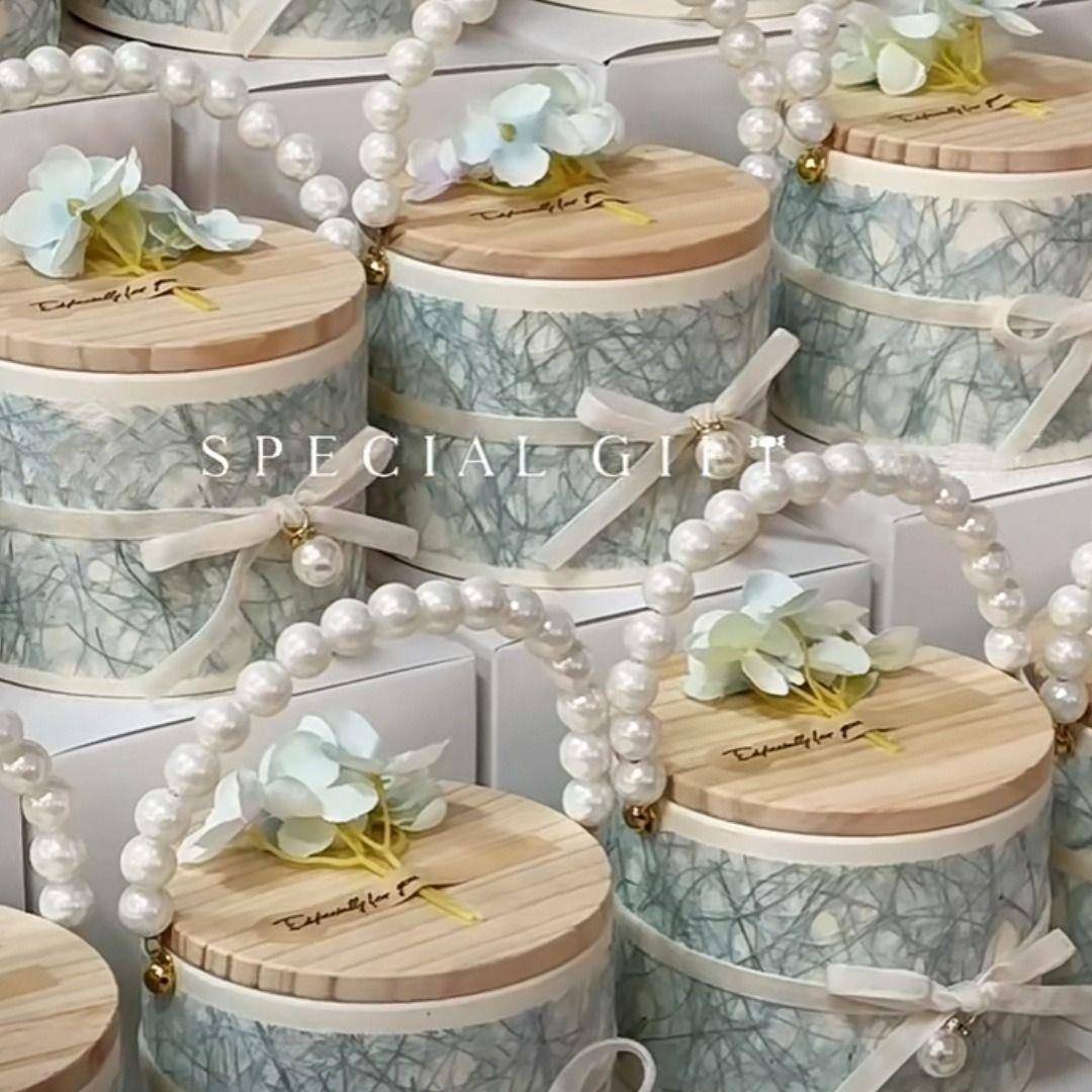 2025新款糖盒结婚喜糖盒高级婚礼免折叠糖果盒子喜糖袋小礼盒空盒