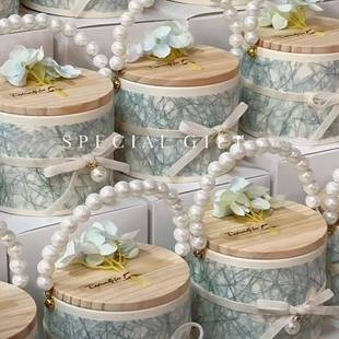 2025新款糖盒结婚喜糖盒高级婚礼免折叠糖果盒子喜糖袋小礼盒空盒