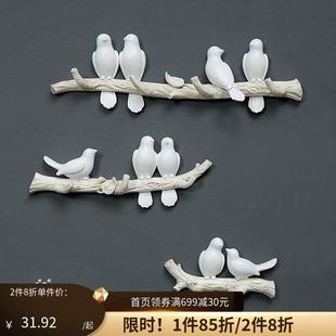 美式 饰挂钩小鸟墙壁钥匙壁挂可爱墙挂包器衣帽挂收纳 个性 创意墙装