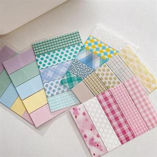 分装胶带 MT胶带打底百搭基础款纯色波点格纹手账胶带 和纸胶带