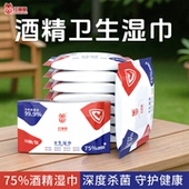 红海葵酒精湿巾小包便携消毒杀菌户外可用出门常备消毒湿纸巾10片