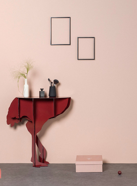 z现货 法国ibride DIVA鸵鸟玄关桌边几边桌创意动物置物架装饰台