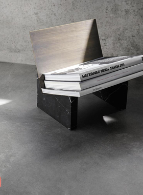 现货 丹麦Audo Cph Monuments极简大理石杂志架/置物架 摆设