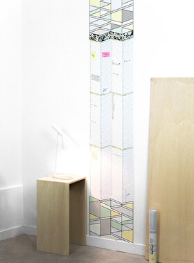 ho+me現貨 法國PAPIER TIGRE The Parcours萬年曆万年历墙贴 礼品