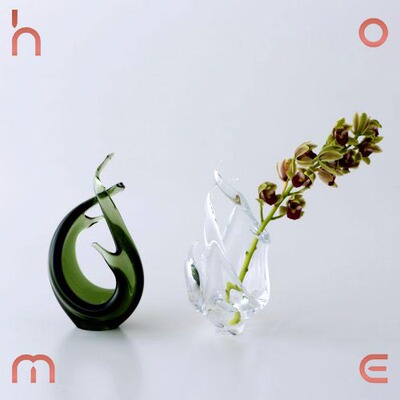 现货玻璃制独特风火焰形状花瓶