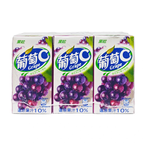 台湾原装黑松葡萄C300ml
