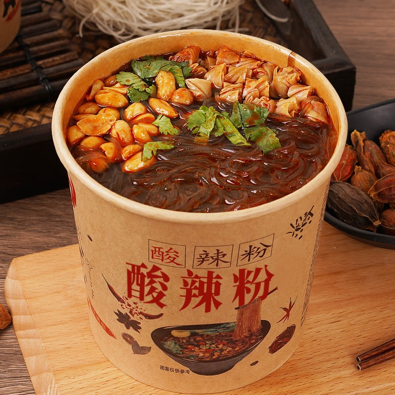 重庆酸辣粉泡面整箱批发方便面宿舍速食桶装食品