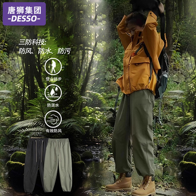 唐狮集团DESSO冲锋衣套装女款2025新款三合一户外爬山运动服外套