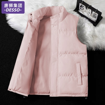 唐狮集团DESSO马甲女款秋冬季2025新款外穿大码加绒坎肩棉服外套