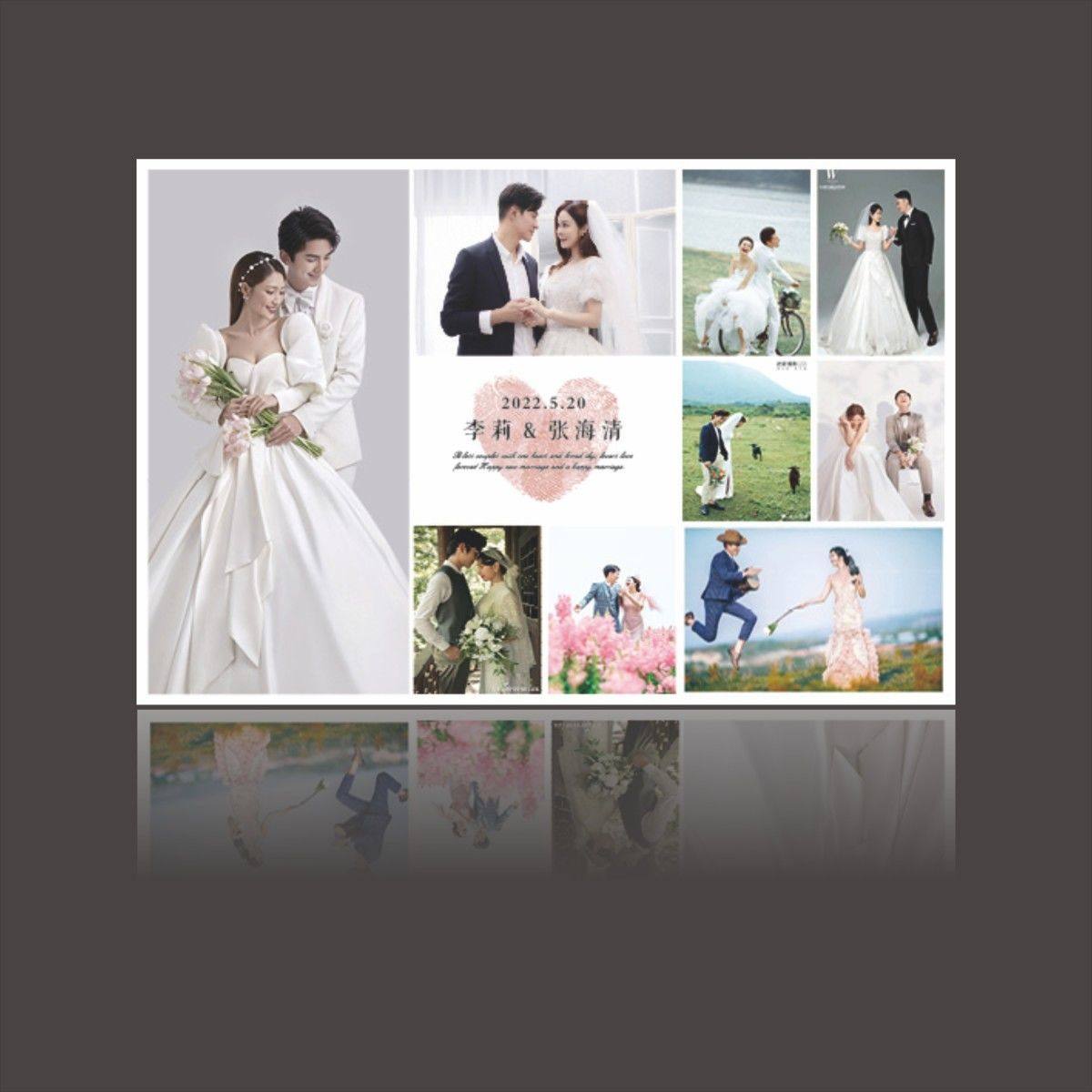 结婚喷绘大张海报贴墙户