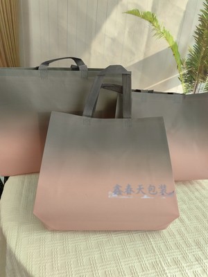 高档无纺布手提袋定做服装店袋子订防水覆膜购物环保袋礼品包装袋