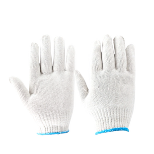 君御线手套防滑耐磨冬季批发劳保工地白色男女加厚 71005兰把