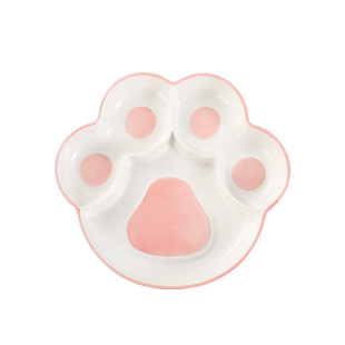 分格餐盘家用盘子分餐盘分隔陶瓷餐盘一人食餐具减脂餐盘减肥餐盘