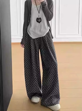 3-17F   春夏新款碎花宽版舒适阔腿裤   2089